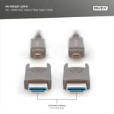 Digitus Cavo ibrido in fibra ottica HDMI / Micro HDMI AOC, UHD 4K Nero