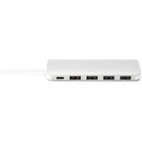 Digitus Hub USB Type-C™ a 4 porte (USB 3.0) + PD argento