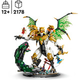 LEGO Ninjago Duello con l'Ultradrago, Giochi di costruzione Giocattolo con Action Figure a 4 Teste, Serpente e 4 Minifigure, Regalo da 12+, Set da costruzione, 12 anno/i, Plastica, 2178 pz, 3,04 kg