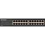 Netgear GS324 Non gestito Gigabit Ethernet (10/100/1000) Nero, Interruttore Non gestito, Gigabit Ethernet (10/100/1000), Montaggio rack, Montabile a parete