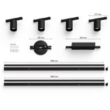 Philips Hue Perifo kit con 4 faretti spot, Lampada Nero, Philips Hue White and Color ambiance Perifo kit con 4 faretti spot, Faretto luminoso intelligente, Bluetooth/Zigbee, Nero, LED, Metallo, Sintetico, Lampadina/e non sostituibile/i