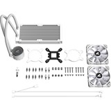Sharkoon S80 RGB White AIO 240mm, Raffreddamento ad acqua bianco