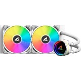 Sharkoon S80 RGB White AIO 240mm, Raffreddamento ad acqua bianco
