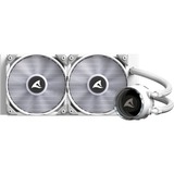 Sharkoon S80 RGB White AIO 240mm, Raffreddamento ad acqua bianco