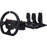 Thermaltake Volante da corsa G6 Direct Drive con set di pedali, Set simulatore Nero
