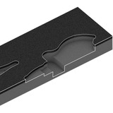 Wera 9881 Inserto in schiuma per set di pinze KNIPEX 2, vuoto, Deposito Nero/grigio