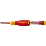 Wiha Cacciavite con caricatore di punte PocketMax electric rosso/Giallo