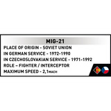 COBI MiG-21, Giochi di costruzione 