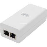 Digitus Gigabit Active 802.3at PoE Midspan, Iniettore PoE bianco