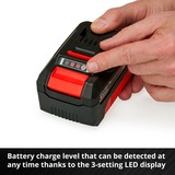 EINHELL 4512042 batteria e caricabatteria per utensili elettrici, set Nero/Rosso, Ioni di Litio, 18 V, Nero, Rosso, 200-260 V, 50/60 Hz, Ioni di Litio