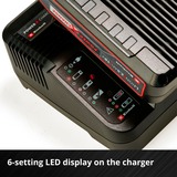 EINHELL 4512042 batteria e caricabatteria per utensili elettrici, set Nero/Rosso, Ioni di Litio, 18 V, Nero, Rosso, 200-260 V, 50/60 Hz, Ioni di Litio