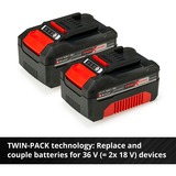 EINHELL 4512042 batteria e caricabatteria per utensili elettrici, set Nero/Rosso, Ioni di Litio, 18 V, Nero, Rosso, 200-260 V, 50/60 Hz, Ioni di Litio