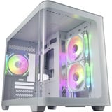 FSP S380-WA Micro Tower Bianco, Chassis Tower bianco, Micro Tower, PC, Bianco, micro ATX, Mini-ITX, SPCC, Vetro temperato, Gaming