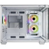 FSP S380-WA Micro Tower Bianco, Chassis Tower bianco, Micro Tower, PC, Bianco, micro ATX, Mini-ITX, SPCC, Vetro temperato, Gaming