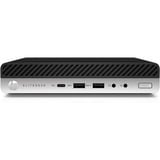 HP EliteDesk 800 G4 MP Ricondizionato, Mini-PC Nero/Argento