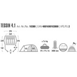 High Peak Tenda a cupola Tessin 4.1 verde scuro/grigio