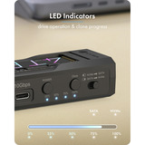 ICY BOX IB-2911MSCL-CU31, Docking station Nero