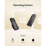 ICY BOX IB-2911MSCL-CU31, Docking station Nero