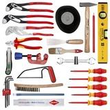 KNIPEX Valigetta per attrezzi "BIG Basic Move" Sanitari, 31 pezzi, Set di strumenti Nero