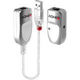 Lindy Extender USB 1.1 Cat.6, Estensione USB argento