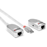 Lindy Extender USB 1.1 Cat.6, Estensione USB argento
