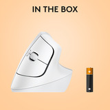 Logitech Lift per Mac, Mouse bianco