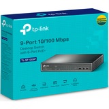 TP-Link TL-SF1009P switch di rete Non gestito Fast Ethernet (10/100) Supporto Power over Ethernet (PoE) Nero, Interruttore Non gestito, Fast Ethernet (10/100), Full duplex, Supporto Power over Ethernet (PoE), Montabile a parete