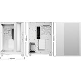 be quiet! Light Base 500 LX White Midi Tower Bianco, Chassis Tower bianco, Midi Tower, PC, Bianco, ATX, micro ATX, Mini-ITX, Acrilonitrile butadiene stirene (ABS), Vetro, Acciaio, Gaming