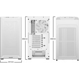 be quiet! PURE BASE 501 Airflow Window White Midi Tower Bianco, Chassis Tower bianco, Midi Tower, PC, Bianco, ATX, micro ATX, Mini-ITX, Acrilonitrile butadiene stirene (ABS), Acciaio, Vetro temperato, 17,8 cm