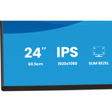 iiyama ProLite X2492HSU-B1 Monitor PC 60,5 cm (23.8") 1920 x 1080 Pixel Full HD LED Nero, Monitor LED Nero (opaco), 60,5 cm (23.8"), 1920 x 1080 Pixel, Full HD, LED, 3 ms, Nero