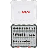 Bosch Set frese da 30 pz. miste codolo da 8 mm, Fresa Set di punte, 8 mm, 30 pz