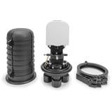 Digitus Manicotto a cupola LWL, per 48 fibre, Housing Nero