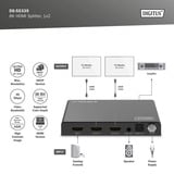 Digitus Splitter HDMI 8K, 1x2 Nero