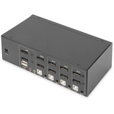 Digitus Switch KVM DisplayPort 4x 1 Nero