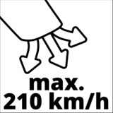 EINHELL GE-CL 18/1 Li E-Solo 210 km/h, Soffiatore rosso/Nero, Soffiatore portatile, 210 km/h, 105 m³/h, Nero, Rosso, 12000 Giri/min, Batteria