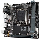GIGABYTE H610I DDR4 Scheda madre - Supporta processori Intel Core 14th CPUs, 4+1+1 Hybrid Digital VRM, up to 3200MHz DDR4, 1xPCIe 3.0 M.2, GbE LAN, USB 3.2 Gen 1 4+1+1 Hybrid Digital VRM, up to 3200MHz DDR4, 1xPCIe 3.0 M.2, GbE LAN, USB 3.2 Gen 1, Intel, LGA 1700, Intel® Celeron®, Intel® Core™ i3, Intel® Core™ i5, Intel® Core™ i7, Intel® Core™ i9,..., LGA 1700, 64 GB, DDR4-SDRAM