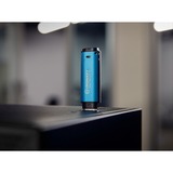 Kingston IronKey 128GB Vault Privacy 50 crittografia AES-256, FIPS 197, Chiavetta USB celeste/Nero, FIPS 197, 128 GB, USB tipo A, 3.2 Gen 1 (3.1 Gen 1), 250 MB/s, Cuffia, Nero, Blu