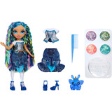 MGA Entertainment Rainbow Shimmers with Slime Fashion Doll - Skyler (blue), Bambola Rainbow High Rainbow Shimmers with Slime Fashion Doll - Skyler (blue), Bambola alla moda, Femmina, 4 anno/i, Bambino/Bambina, 280 mm, Multicolore