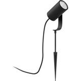 Philips Hue Faretto per esterni Lily, Luce LED Nero, Philips Hue White and Color ambiance Faretto per esterni Lily, Colonna/Luce a lampione da esterno, Bluetooth/Zigbee, Nero, LED, Alluminio, Lampadina/e non sostituibile/i