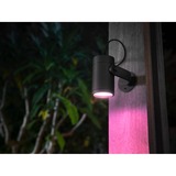 Philips Hue Faretto per esterni Lily, Luce LED Nero, Philips Hue White and Color ambiance Faretto per esterni Lily, Colonna/Luce a lampione da esterno, Bluetooth/Zigbee, Nero, LED, Alluminio, Lampadina/e non sostituibile/i