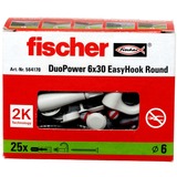 fischer EasyHook Rotondo DuoPower 6x30, Tassello bianco