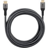 goobay Cavo adattatore Plus DisplayPort > HDMI, 4K @ 60Hz grigio