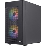 Aerocool Hexform Mini Tower Nero, Chassis Tower Nero, Mini Tower, PC, Nero, micro ATX, Mini-ITX, ABS, SPCC, Indietro, Frontale