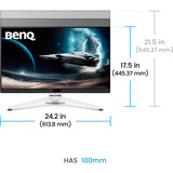 BenQ EX271U Monitor PC 68,6 cm (27") 3840 x 2160 Pixel 4K Ultra HD LED Nero, Bianco, Monitor di gioco bianco/Nero, 68,6 cm (27"), 3840 x 2160 Pixel, 4K Ultra HD, LED, 5 ms, Nero, Bianco