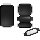 Bosch HEZ9FF040 accessorio e componente per forno Set da forno Acciaio inox, Set di padelle accaio/Nero, Set da forno, Bosch, Forno, Acciaio inox, 3 pz