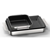 Bosch HEZ9FF040 accessorio e componente per forno Set da forno Acciaio inox, Set di padelle accaio/Nero, Set da forno, Bosch, Forno, Acciaio inox, 3 pz