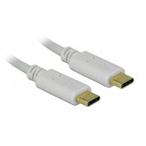 DeLOCK Cavo di ricarica USB, connettore USB-C > connettore USB-C bianco
