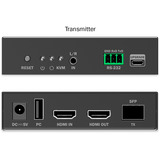 Digitus Set extender KVM IP in fibra HDMI, Switch KVM Nero