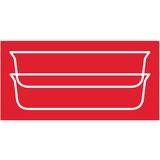Emsa CLIP & CLOSE N10414 Quadrato Scatola 0,8 L Trasparente 1 pz, Casella trasparente/Rosso, Scatola, Quadrato, 0,8 L, Trasparente, Vetro, 420 °C