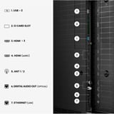 Hisense 85UR8DS RGB MiniLED, Televisore LED Nero/grigio scuro